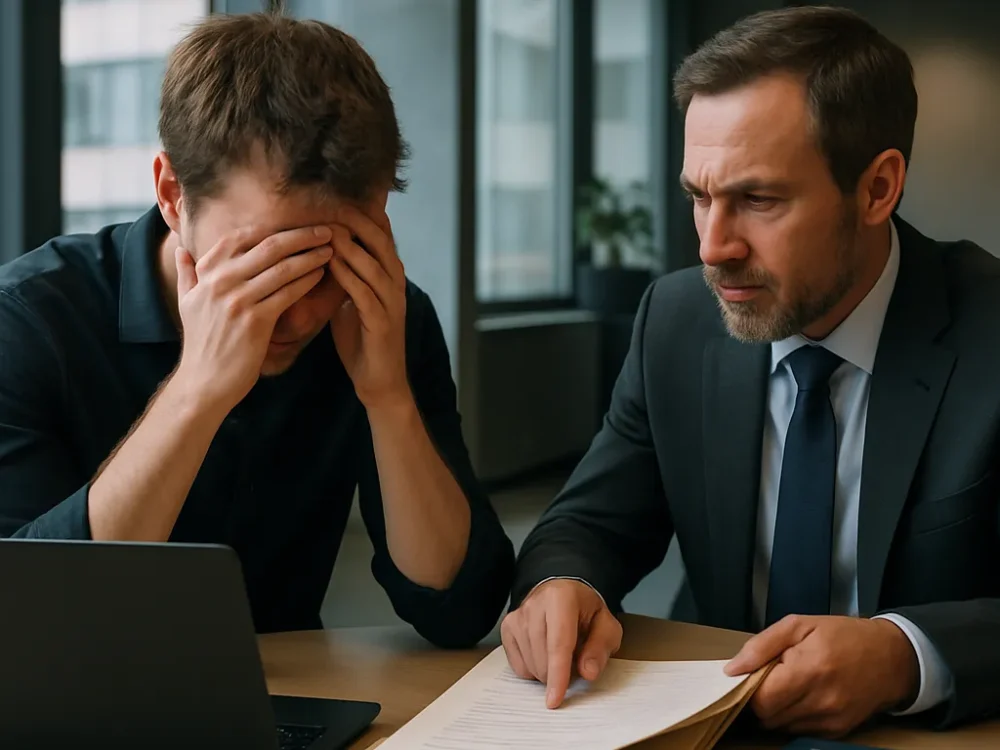 Negación de material de trabajo básico ordenador teléfono contraseñas de acceso